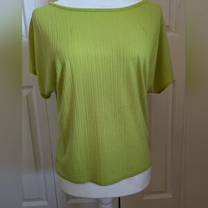 Anthro W5 Brand Ribbed Short Sleeve Blouse